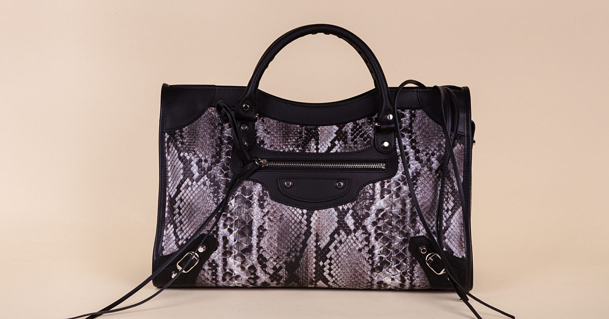 balenciaga python bag