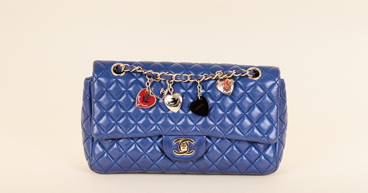 Chanel Lambskin Quilted Valentine Charms Classic Flap Bag Vivrelle