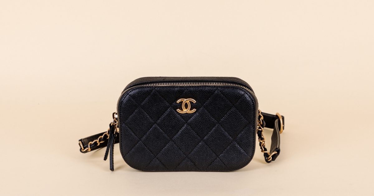 Chanel Caviar Quilted Camera Case Waist Bag Vivrelle