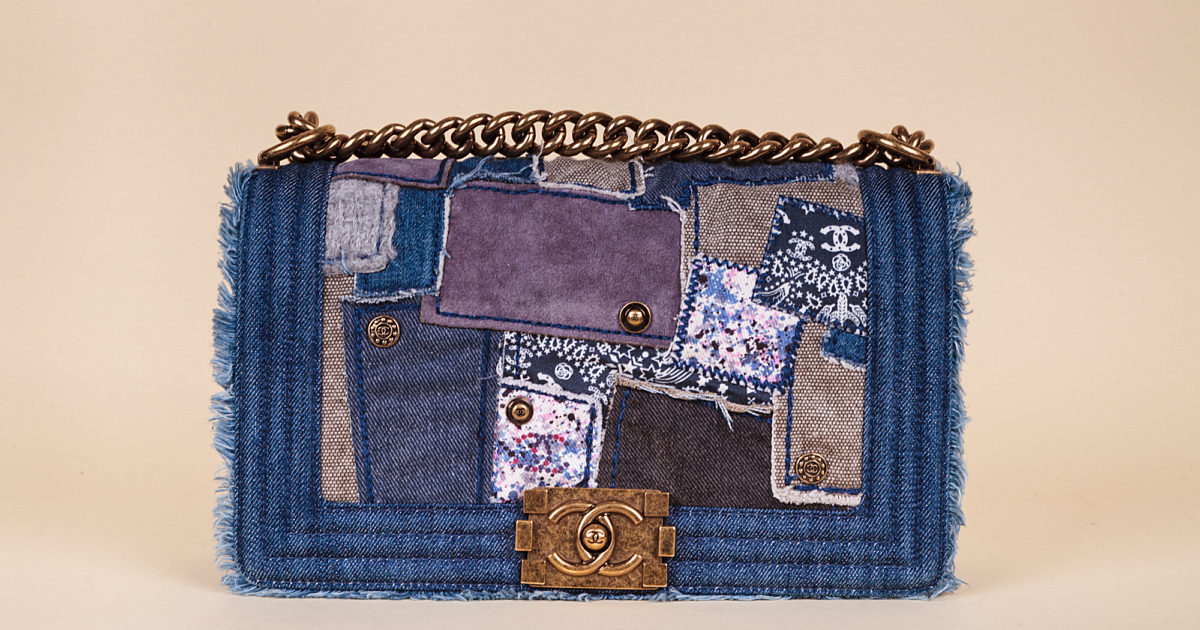 Chanel Denim Patchwork Boy Bag Vivrelle
