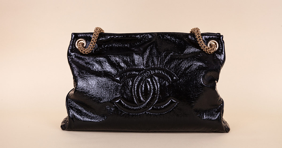 chanel rock and chain hobo