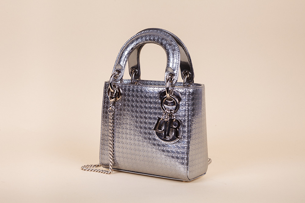 lady dior mini bag grey