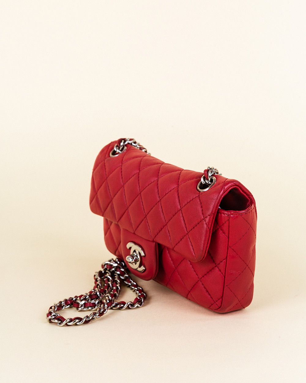 Chanel Lambskin Leather Mini Quilted Crossbody Bag Vivrelle