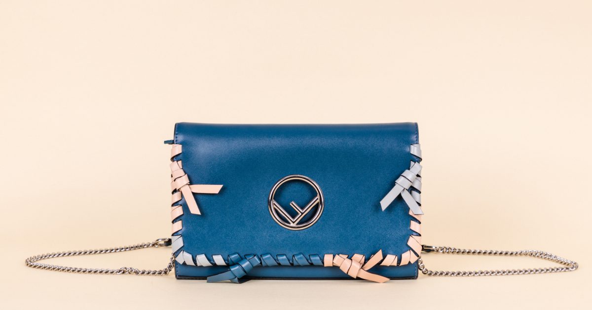 Fendi Bow Kan I Small Wallet on a Chain Vivrelle