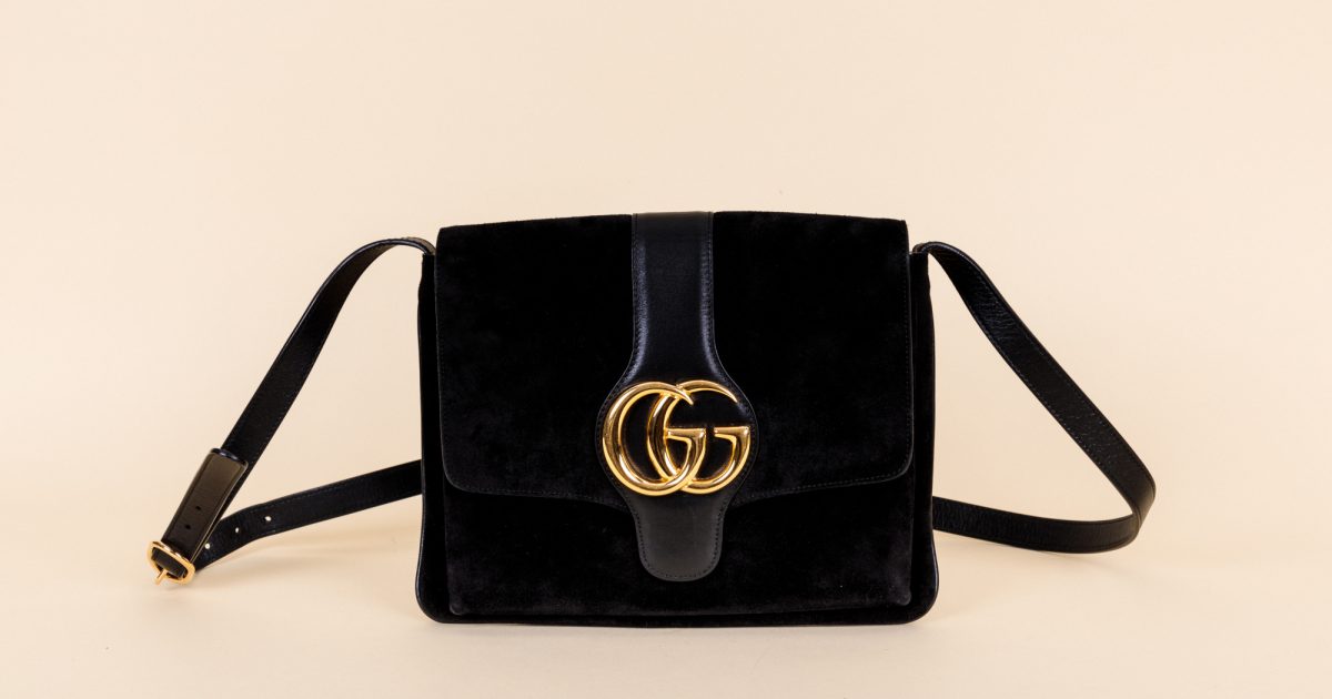 Gucci Suede Medium Arli Shoulder Bag Vivrelle