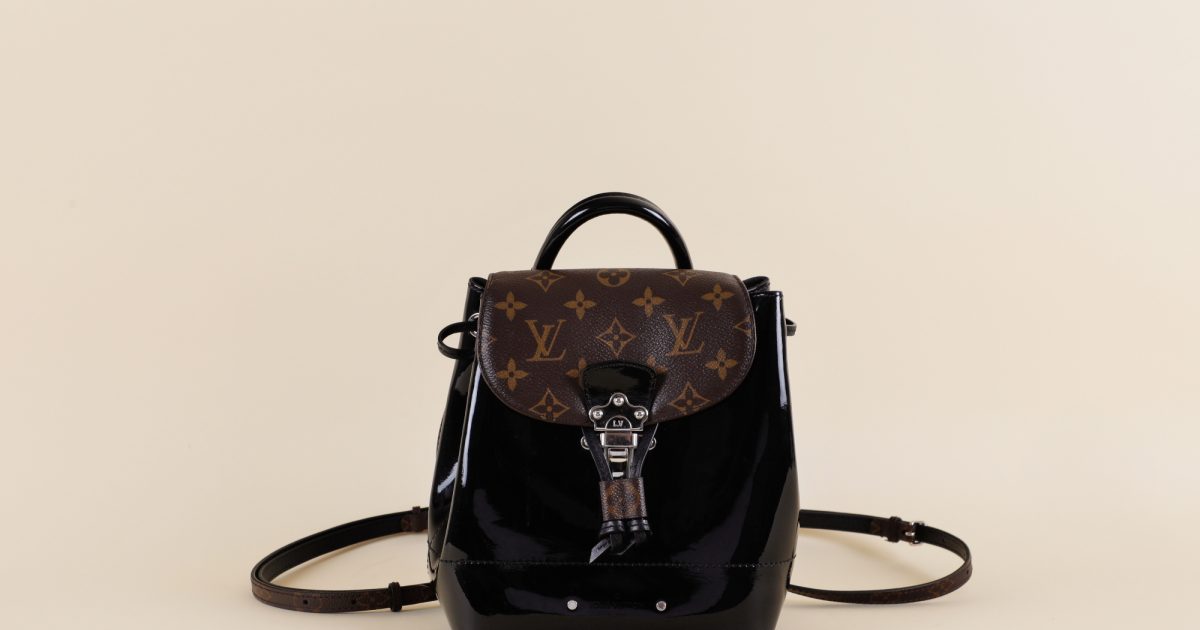 Louis Vuitton Patent Monogram Hot Springs Backpack Vivrelle