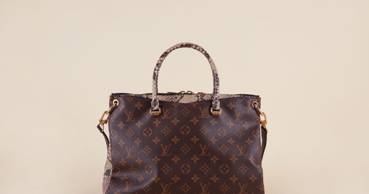Louis Vuitton Python Monogram Pallas MM | Vivrelle