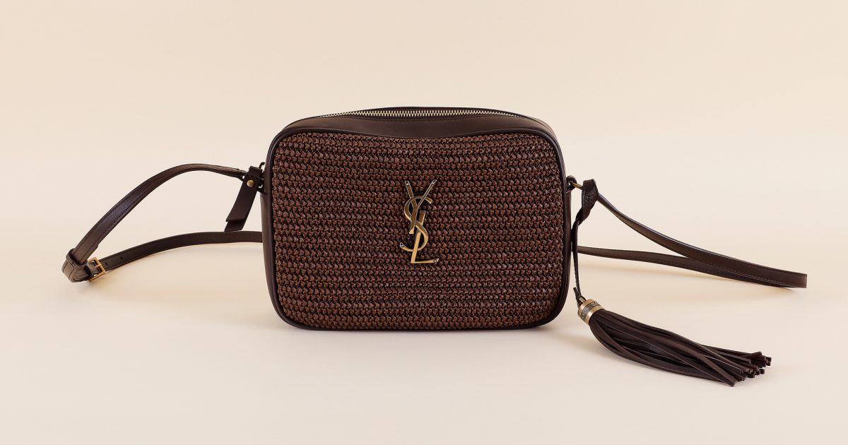 Saint Laurent Raffia Lou Camera Bag Vivrelle